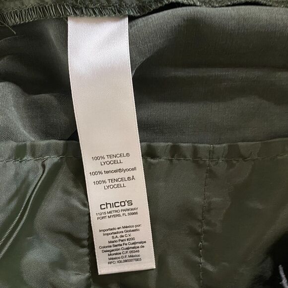 New Chico's Soft Skimmer Tencel Pleated Ankle Pants Women's Size XL (Chico's 3) - Picture 7 of 9